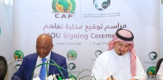 CAF – Un accord de 5 ans signé avec l’Arabie Saoudite
