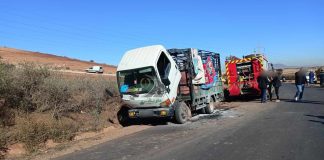 Carnage lors d’un accident routier à Oran – 07 ouvriers périssent brûlés et 02 autres dans un état grave