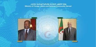 Attaf reçoit un appel téléphonique du Représentant spécial du SG de l’ONU pour l’Afrique de l’Ouest et le Sahel