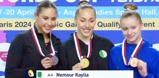 GYMNASTIQUE ARTISTIQUE / COUPE DU MONDE 2024 – L’Algérienne Kaylia Nemour en or aux barres asymétriques