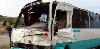 Oued Tlelat – 10 blessés dans une collision impliquant un bus et deux camions