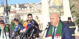 Ministère des Moudjahidine – Rebiga préside une cérémonie à la Place de la Résistance à Alger
