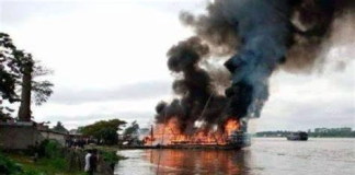 Incendie dans un bateau en RDC – Le bilan ramené à 33 morts