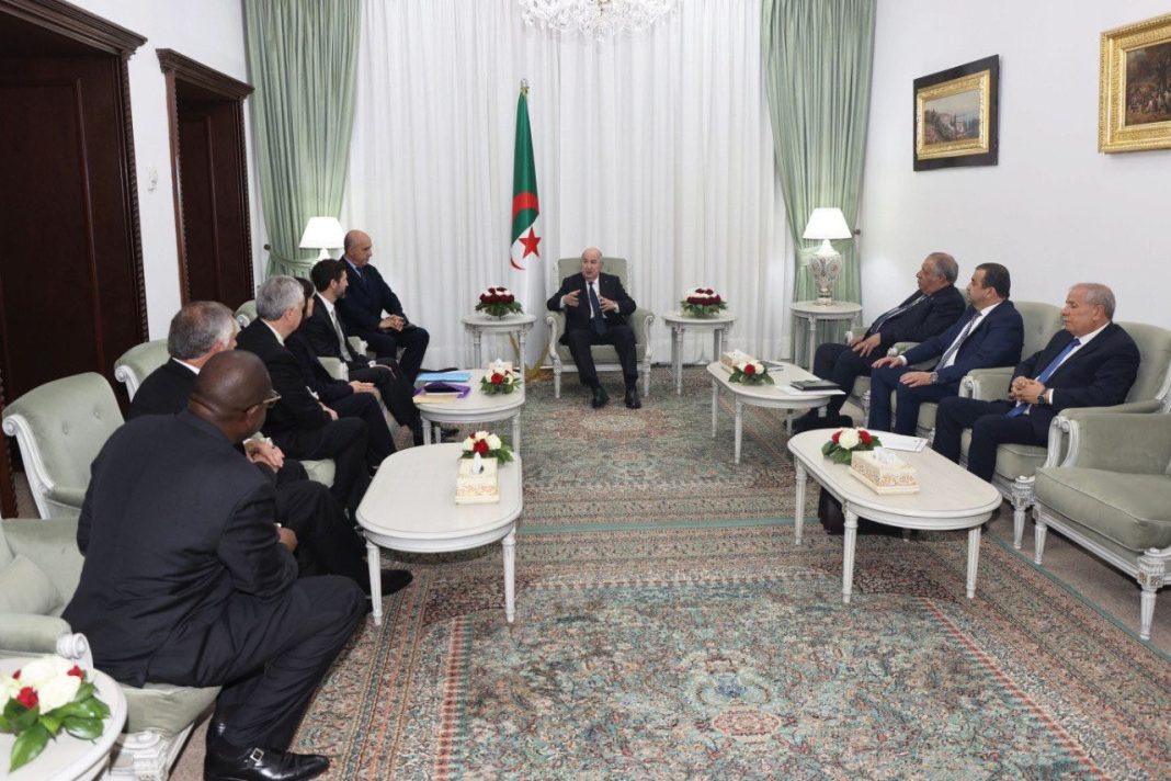 07- Le président Tebboune reçoit une délégation de la compagnie américaine Chevron