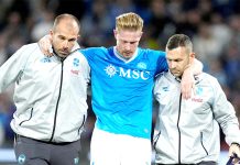 SERIE A –  De Bruyne opéré et absent au moins trois mois