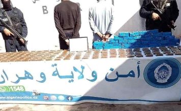 Sûreté de wilaya d’Oran – Près de 19 kg de cannabis saisis et deux trafiquants écroués