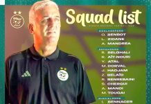 CAN-2025 (Algérie) – Petkovic dévoile une liste de 28 joueurs, une première pour Boulbina et Berkane