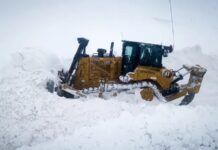 Argentine – Fortes chutes de neige sur la cordillère des Andes