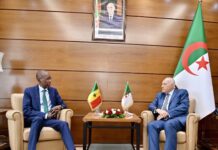 Coopération – Attaf reçoit son homologue sénégalais