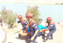 Constantine – La Protection civile simule un sauvetage de noyade à Aïn Smara