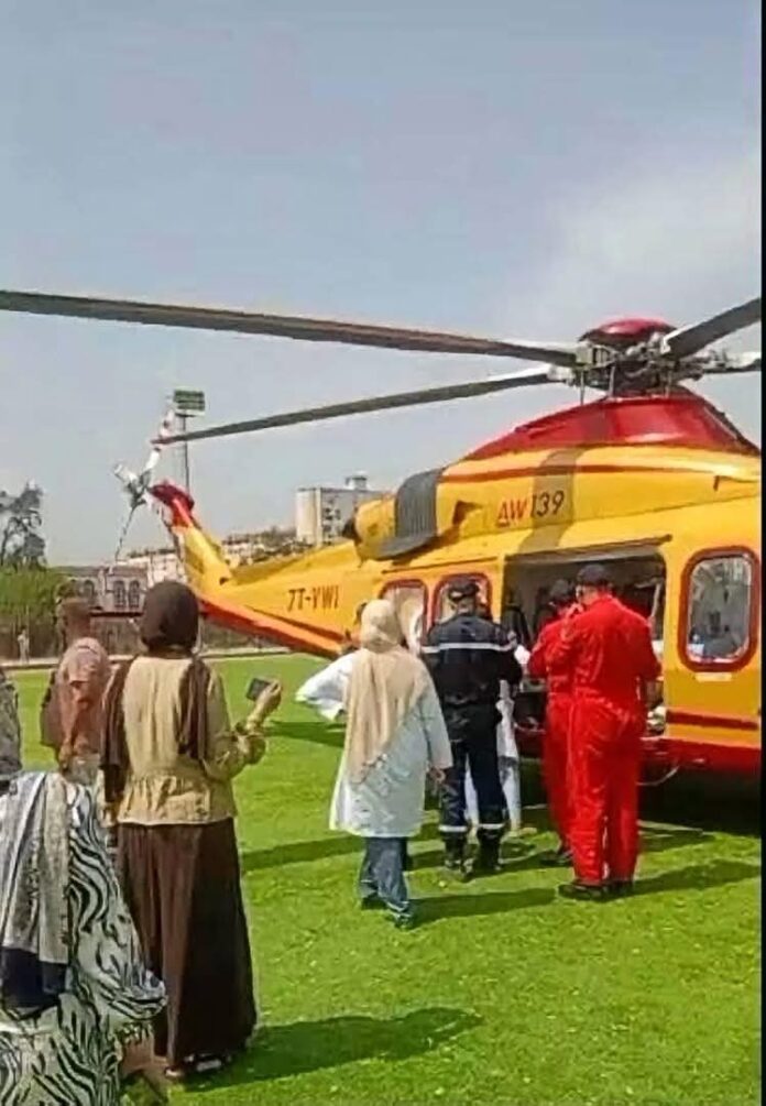 09 - Quatre blessés évacués par voie aérienne vers l'Hôpital de Zéralda