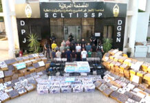 Démantèlement d’un réseau dirigé depuis le Maroc – Saisie de plus de 10 millions de comprimés psychotropes et de 33 kg de cocaïne