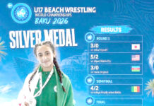 Lutte de plage/ Mondiaux U17-2026 – L’Algérienne Meriem Safiya Grib décroche l’argent