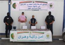 Bir El Djir – Cinq kilos de drogue et 9 470 comprimés de prégabaline saisis