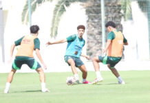 CAN U23 – Les Verts achèvent leur premier stage de préparation